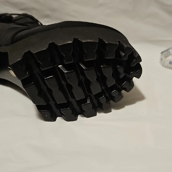 Chic Black Lace-Up Women's Boots - Picture 9 of 10